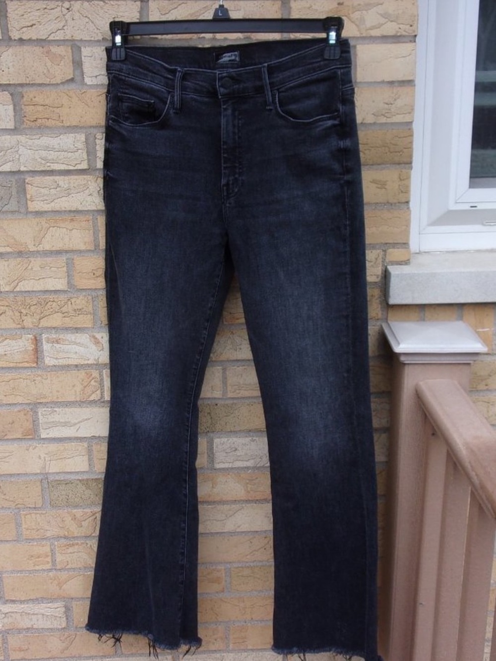 MOTHER Black Boot Cut Jeans